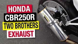 2012 Honda CBR 250R with Two Brothers VALE Exhaust [upl. by Hepza]