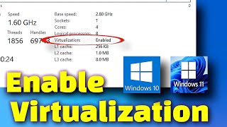 How to Enable Virtualization in Windows 10  11 PC  Enable VTx in Bios [upl. by Cullen]