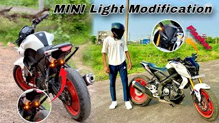 MINI Light Modification with Flasher 🥰 panther MT 15  Xrajblogger viral modified mt15 [upl. by Sukey]