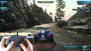 NFS Most Wanted 2012 How I play with my gamepad  Hennessey Venom GT Spyder vs Most Wanted Venom [upl. by Davon]