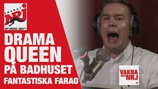 Farao Drama Queen på Lindköpings badhus  VAKNA MED NRJ [upl. by Scheer]