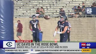 UC Davis football team set for Rose Bowl debut [upl. by Ardelis162]