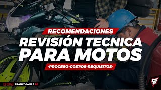 REVISIÓN TÉCNICA PARA MOTO 2022  Procesos  Recomendaciones  Costos  Requisitos [upl. by Herra734]