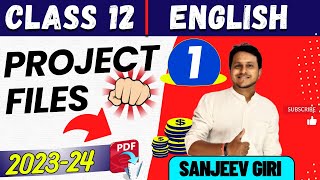 English Class 12 Project File  English Project  English Project File Class 12  BOARD EXAM [upl. by Saxela676]