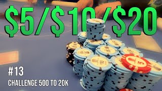 IL LIT MAL SON JEU et me laisse un pot de 3400 à Vegas  500 to 20K 13 [upl. by Read8]