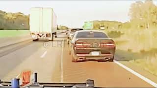 Stolen Hellcat Dodge Challenger Takes Troopers On Wild High Speed Chase [upl. by Henderson]