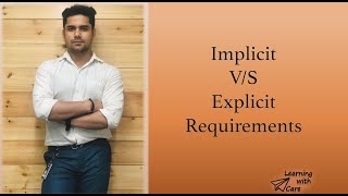 Implicit vs Explicit Requirements in Hindi  V4 [upl. by Germaun]