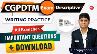 Download important descriptive questions of all branches  CGPDTM Descriptive exam preparation [upl. by Elaweda]