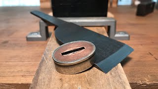 革包丁を作ろう。＃02口金  Making a Japanese leather knife 02Clasp [upl. by Clothilde882]