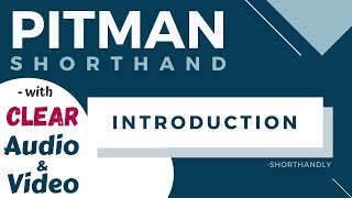 Pitman Shorthand Course Introduction Full Course [upl. by Unity]