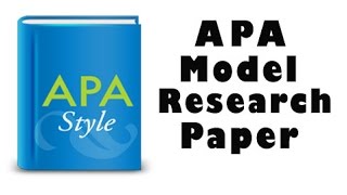 APA Model Research Paper Review [upl. by Danas]