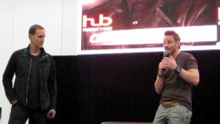 Christopher Heyerdahl amp Ryan Robbins talk Stargate amp Amanda Tapping Armageddon 2011 [upl. by Zoes]