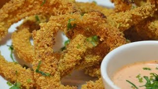 Healthy Baked Onion Rings [upl. by Statis]