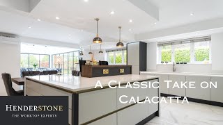 Silestone Calacatta Classic Quartz Worktops  Henderstone [upl. by Lledraw]