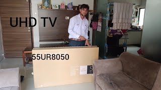 Lg tv 55 inch unboxing new model 55ur8050 4k UHD TV in 2024 best tv lunch unboxing unboxingtech [upl. by Talya593]