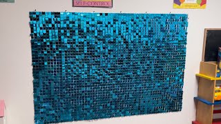 COKAOBE Blue Shimmer Wall Backdrop Amazon Review [upl. by Reynolds925]