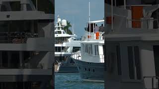 Mega yacht traffic jam on Fort Lauderdale waterways [upl. by Ueih]