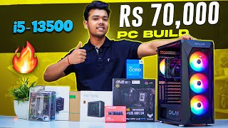 PC Build Under Rs 70000 in 2023  Intel Core i513500 [upl. by Tallie]