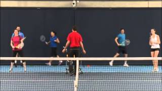 Cardio Tennis  Drills  Mid Court Crusher [upl. by Tranquada]