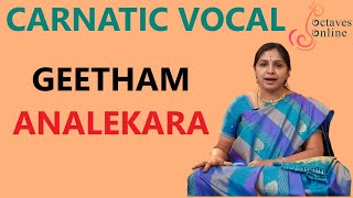 Geetham  Ana Lekara  Ragam  SuddhaSaveri [upl. by Seline655]