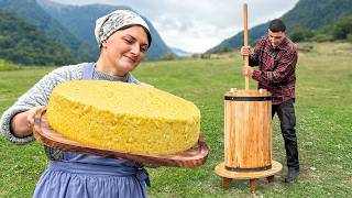 Making the Creamiest Butter from Fresh Milk With The Old Traditional Method [upl. by Ayahs]