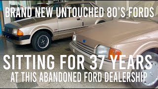 2M VIEWS   WATCH THIS TIME CAPSULE ABANDONED FORD DEALERSHIP  WITH STILL NEW 80s FORDS INSIDE [upl. by Itsrik573]