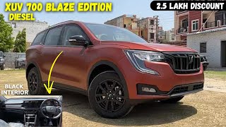 Mahindra XUV700 AX7L Blaze Edition  XUV 700 Top Model 2024  XUV700 in Black Interior [upl. by Landel]