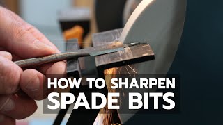 How to Sharpen Spade Bits [upl. by Prochoras]