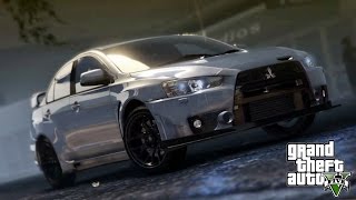 GTA V Mitsubishi Lancer Evolution X car mod [upl. by Akirehs]