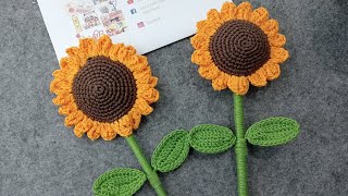 Girasol🌻💛tejido girasoles florestejidas crochet tejidos emprendimiento crochettutorial [upl. by Eldwon283]