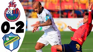 Municipal vs Comunicaciones 02 GOLES y RESUMEN  Apertura J12 [upl. by Thordia]