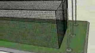 Outdoor Batting Cage Cable Kit Suspension [upl. by Ocker]