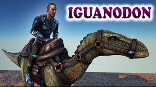 ARK Dev Kit  IGUANODON  Animations amp Dino Dossier Spotlight Ark Survival Evolved [upl. by Ytsur]