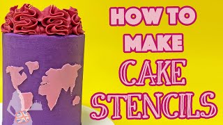 How to Make Your Own Cake Stencils [upl. by Asiram463]