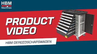 HBM Gevulde Gereedschapswagen met deur  262 Delig  Productvideo [upl. by Luciano]