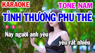 Tình Thương Phu Thê Karaoke Tone Nam Nhạc Sống  Karaoke Công Trình [upl. by Rosalinda]