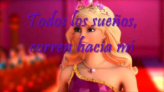 Barbie Escuela de Princesas  El mundo a mis pies Letra [upl. by Kenaz]