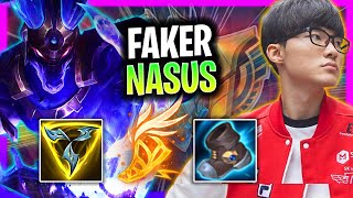 FAKER CHILLING WITH NASUS  T1 Faker Plays Nasus Mid vs ChoGath Season 2024 [upl. by Bergwall969]