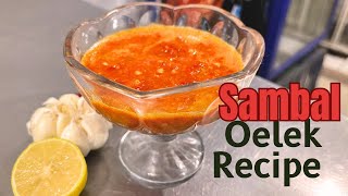 Sambal Oelek Recipe  Sambal Oelek Chili Paste  How to Make Red Chili Paste [upl. by Matthia]