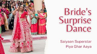 Baraat Dance Choreography  Saiyaan Superstar  Piya Ghar Aaya  Bollywood Wedding Dance [upl. by Christy]