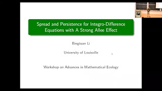 Spread and Persistence for IntegroDifference Equations with A Strong Allee Effect [upl. by Relyk]