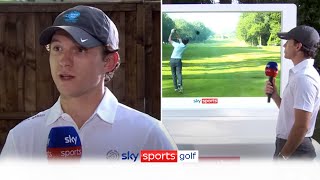 quotTeeing off in front of 200 people is scaryquot  Tom Holland talks new SpiderMan golf BMW PGA [upl. by Tace211]