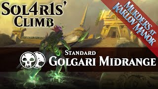 Der Midrange Allstar  Sol4r1s Ladder Climb mit Golgari Standard Bo3  Platin [upl. by Bellaude]