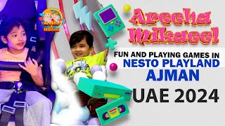 Areeha Mikaeel Fun and Playing Games in Nesto Playland Ajman UAE 2024 [upl. by Antonius168]