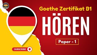 Goethe Zertifikat B1 Exam Modelltest  Paper  1  Hören mit Lösungen  Deutsch Lernen mit Uns [upl. by Atteras]