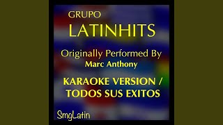 Almohada Karaoke Version Originally Performed By Marc Anthony [upl. by Nohtiek]