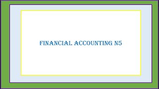 FINANCIAL ACCOUNTING N5 LEDGER ACCOUNTS VALUE ADDED TAX VAT [upl. by Kudva]