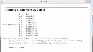 Plotting data in Mathematica [upl. by Eetsim]