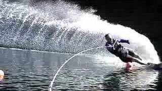 Slalom Water Skiing Sproat Lake 28 to 38off [upl. by Link884]