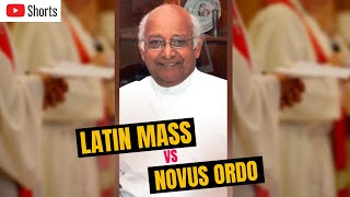 Traditional LATIN mass or NOVUS ORDO Mass  Definition  shorts catholic [upl. by Ellehcim]